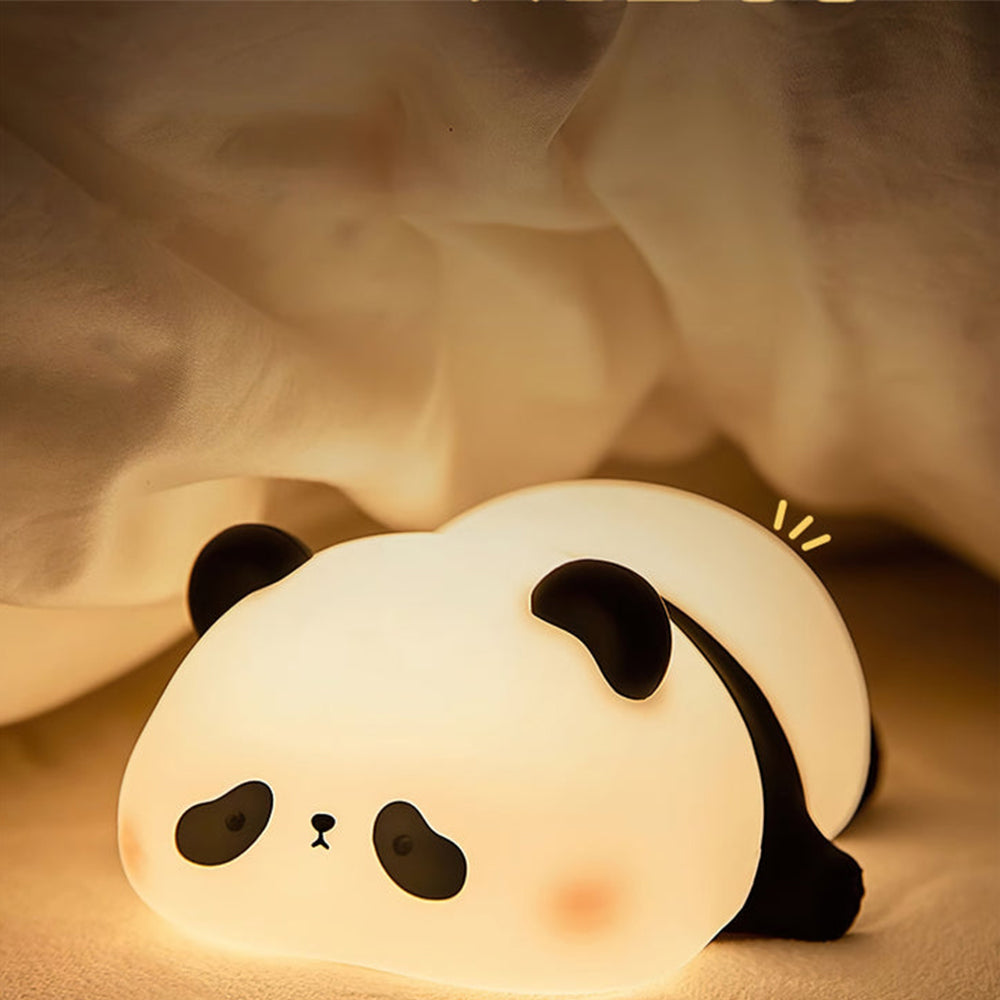 Panda Led Silicone Bedroom Night Light Table Lamp - Lumpaz