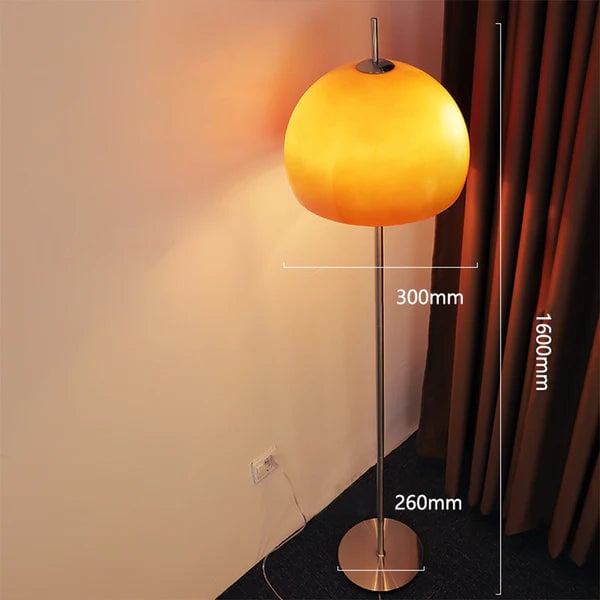 Bauhaus Mushroom Shape Medieval Vintage Glass Floor Lamp - Lumpaz