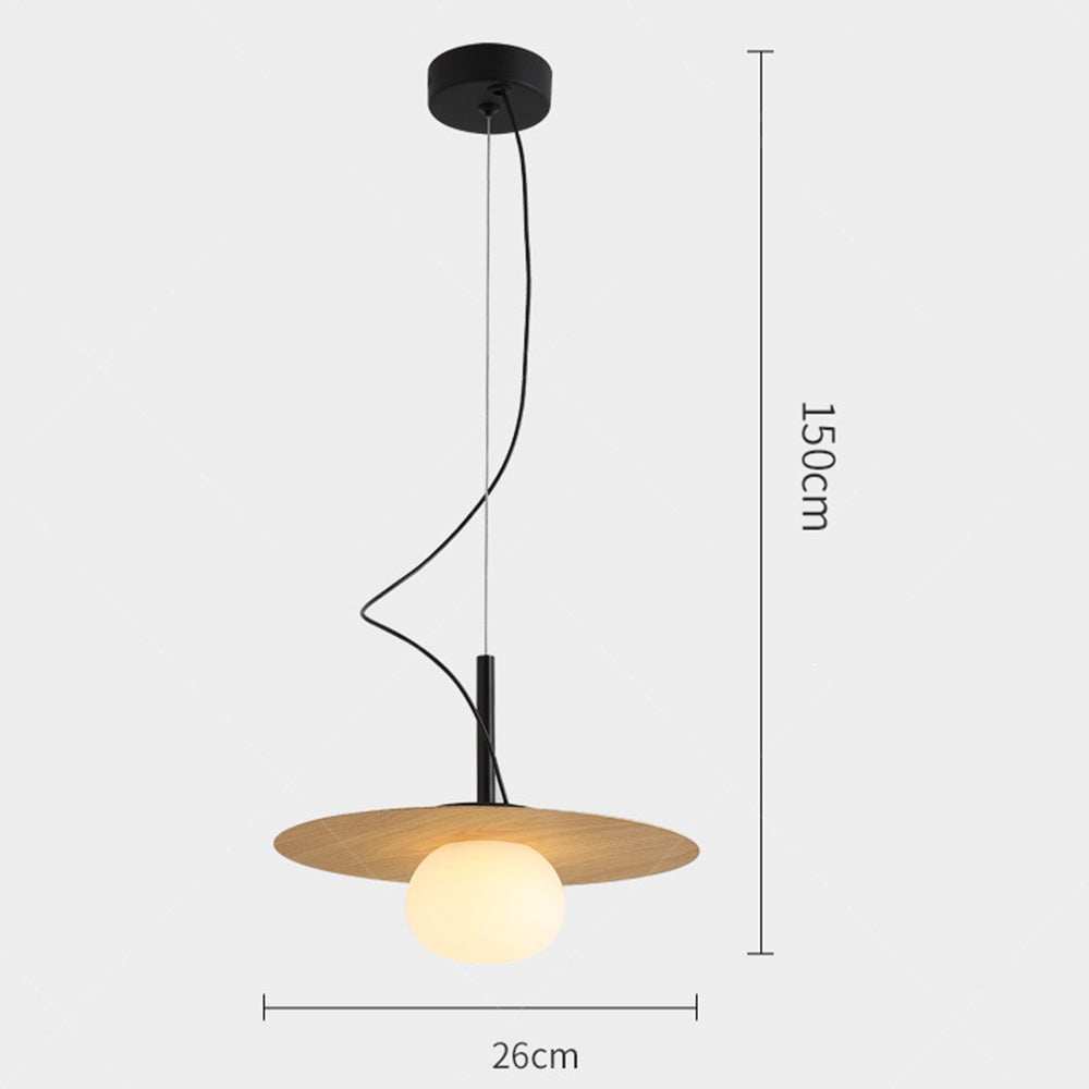 Modern Iron Pendant Light Glass Chandelier - Lumpaz