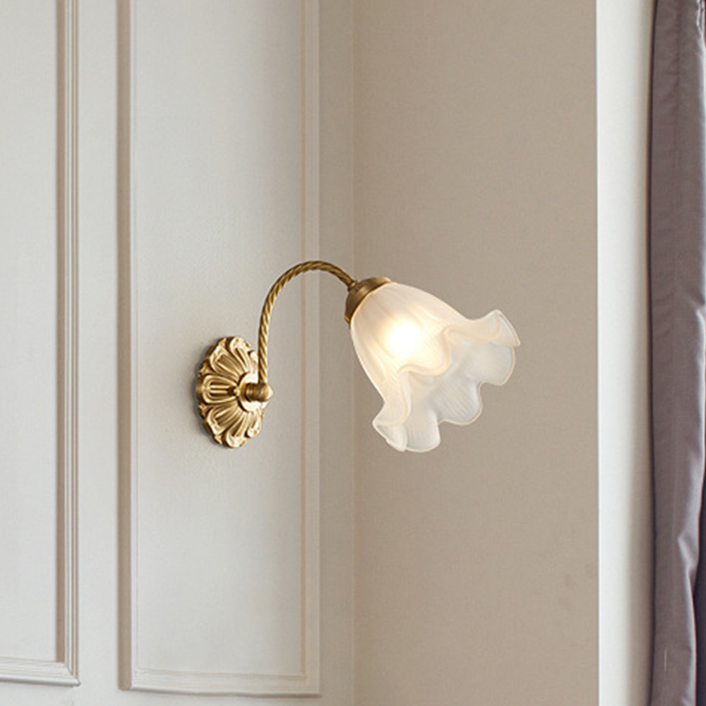 French Living Room Retro Glass Wall Lights - Lumpaz