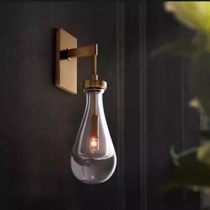 Art Creative Short Raindrop Wall Light For Dining Room - Lumpaz