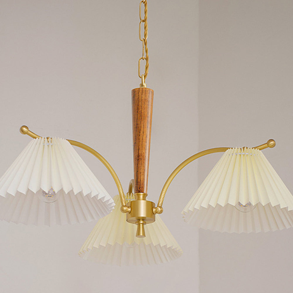 Decoration Pleated Lampshade Dining Room Chandelier Light - Lumpaz