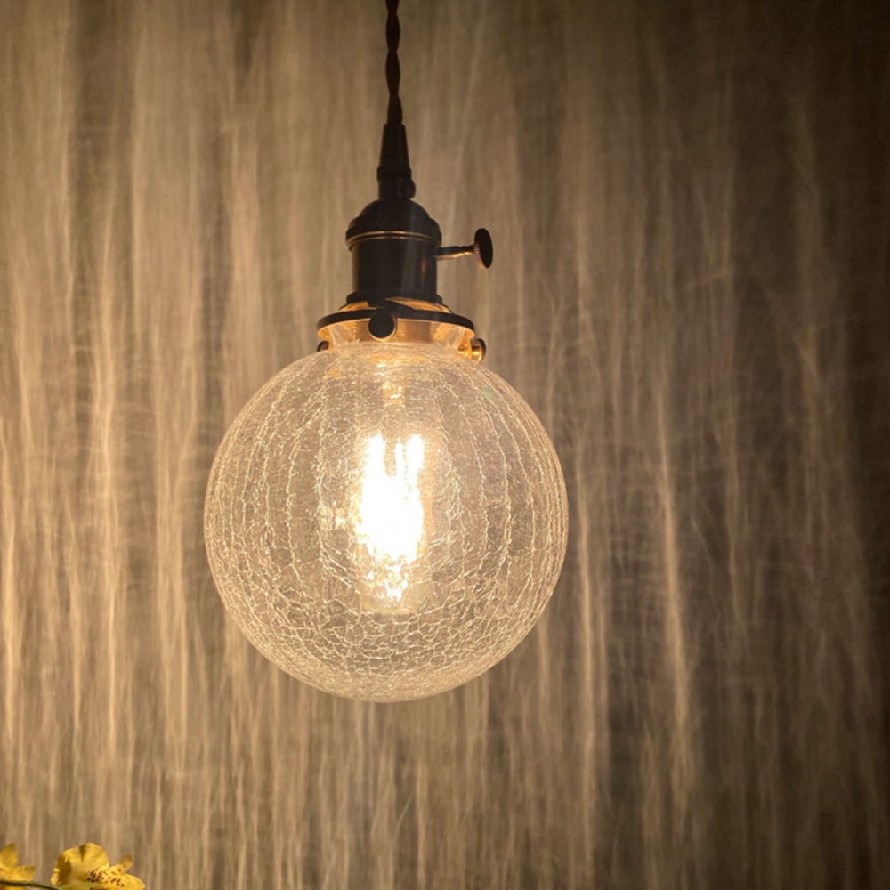 Glass Living Room Small Globe Pendant Light - Lumpaz