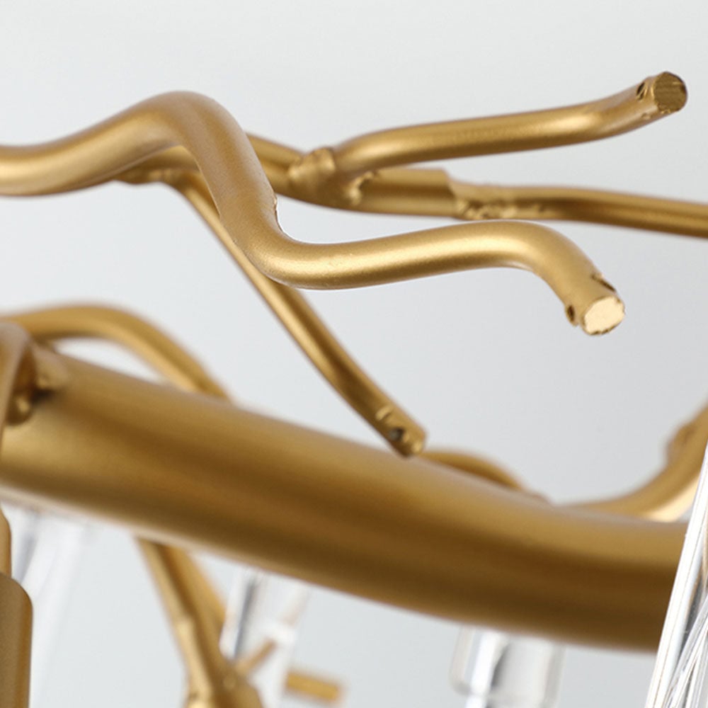 Modern Glass Teardrop Tiered Chandelier - Lumpaz