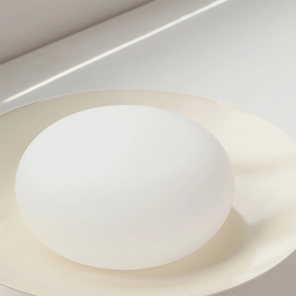 Cream Round White Ceiling Light - Lumpaz