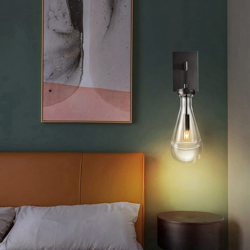 Art Creative Short Raindrop Wall Light For Dining Room - Lumpaz