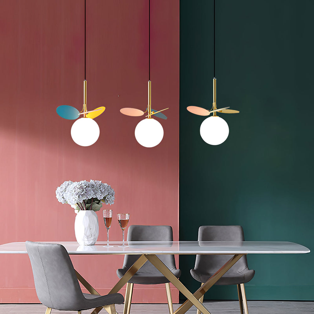 Glass Lampshade Chandelier Personality Art PVC Pendant Light - Lumpaz