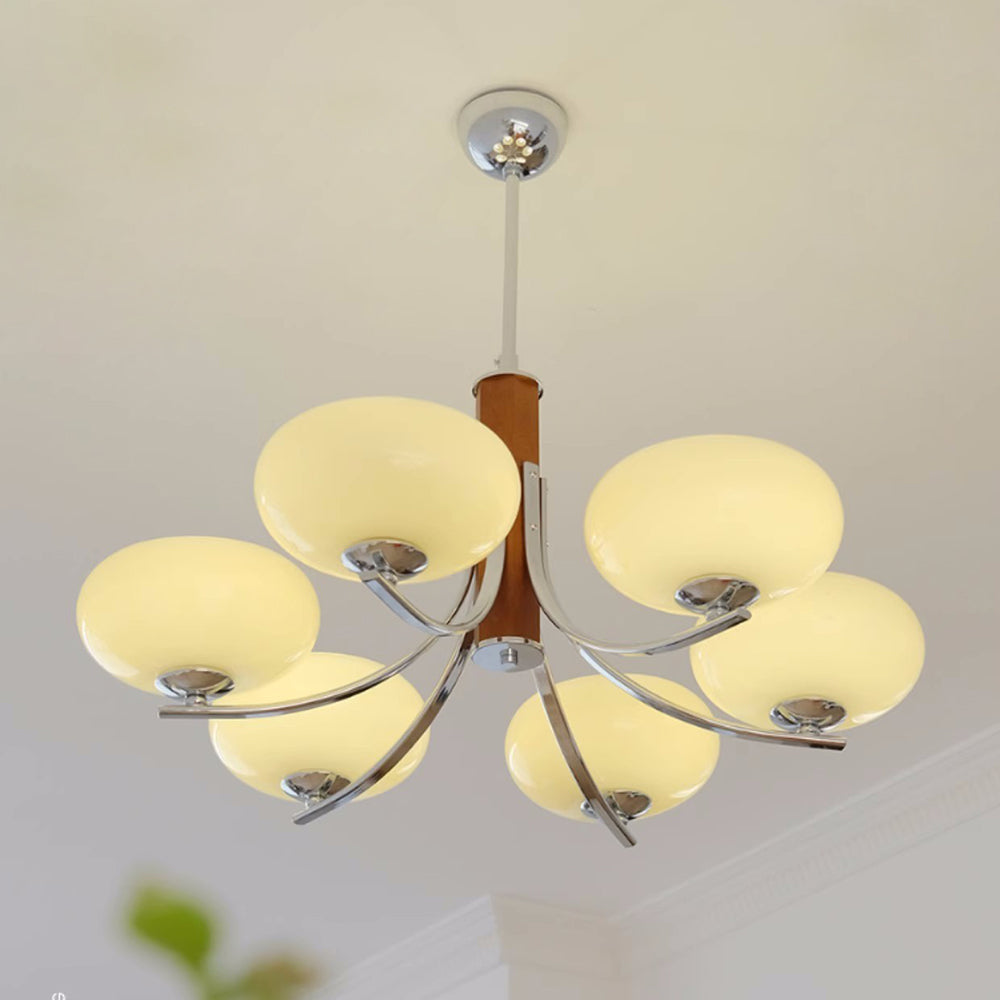 Medieval Bauhaus Solid Wood Chandelier - Lumpaz