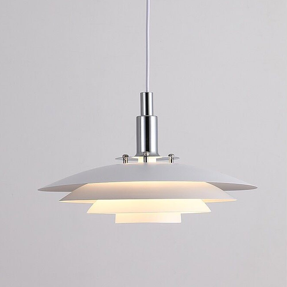 Modern White Iron Hanging Pendant Light - Lumpaz