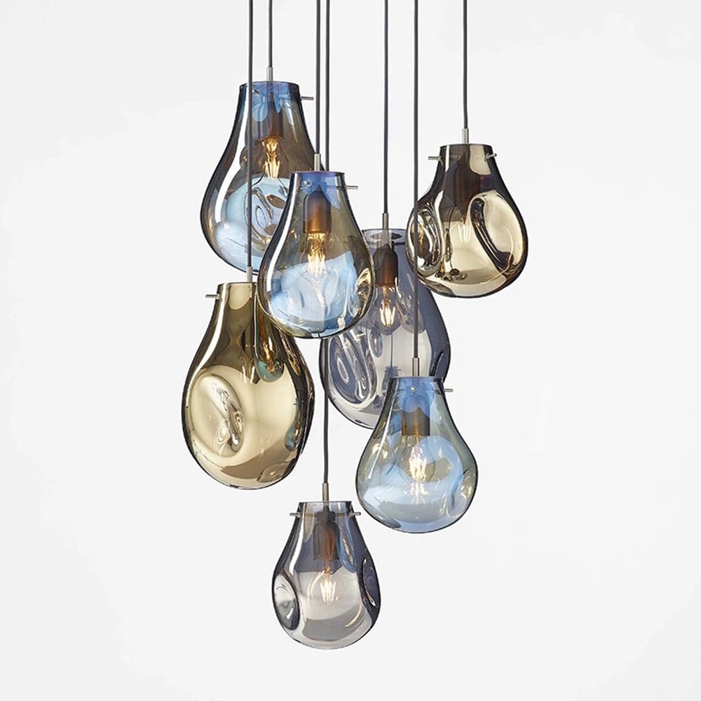 Handcrafted Irregular Shape Glass Pendant Lighting - Lumpaz