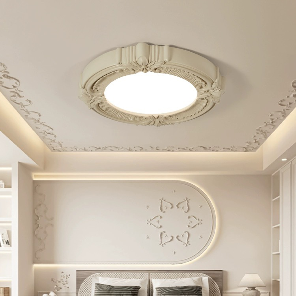French Retro LED Ceiling Light For Bedroom - Lumpaz
