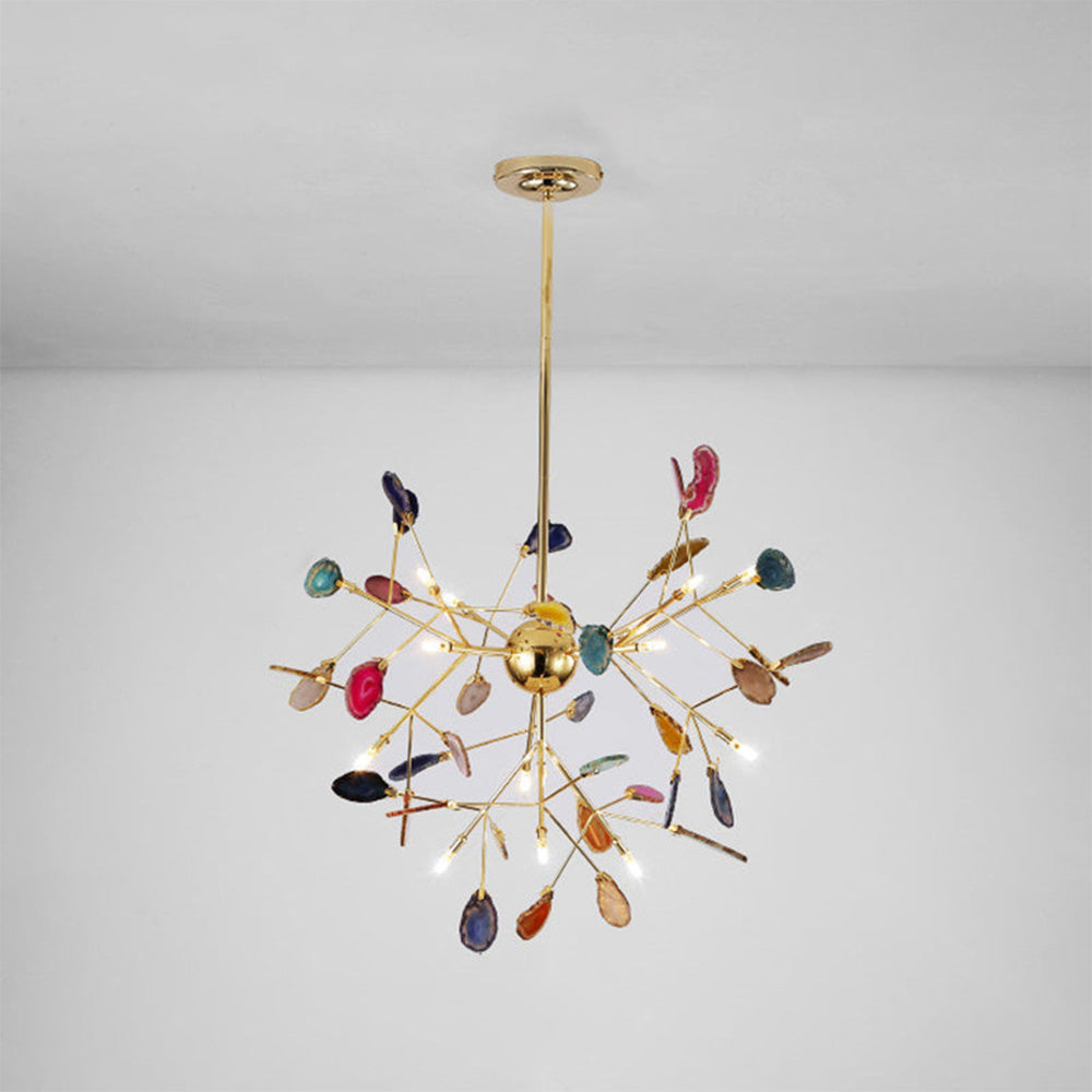 Nordic Creative Light Luxury Agate Stone Chandelier - Lumpaz