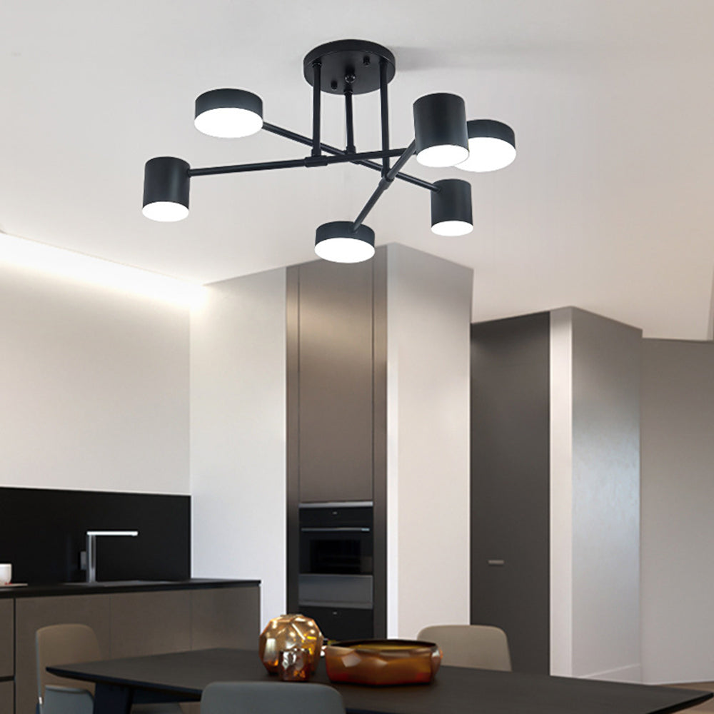 Metal Painted Finishes LED Ceiling Light Circle Design Flush Mount Lights - Lumpaz