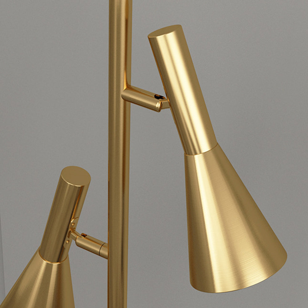Creative Adjustable Two Heads Black Floor Lamp - Lumpaz