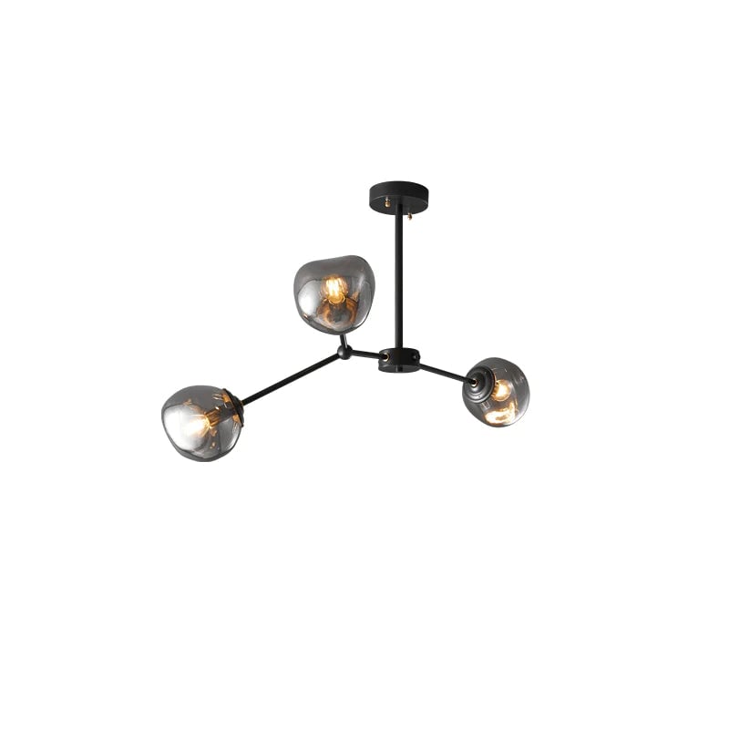 Modern Molecular Lava Glass Living Room Chandelier - Lumpaz