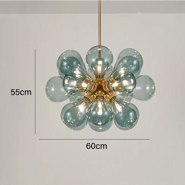Design Bubble Glass Globe Sputnik Chandelier for Dining Room - Lumpaz