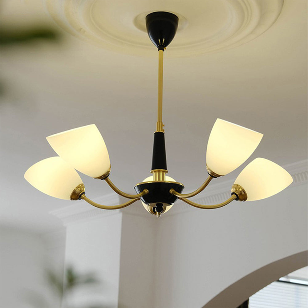 Medieval Modern Simple Black Bedroom Chandelier - Lumpaz