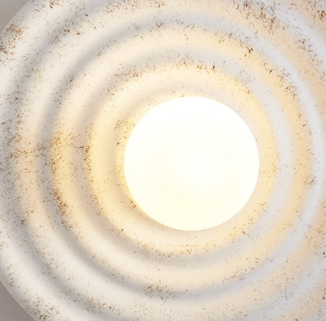Wabi-sabi Round Circle Indoor Wall Lamp - Lumpaz
