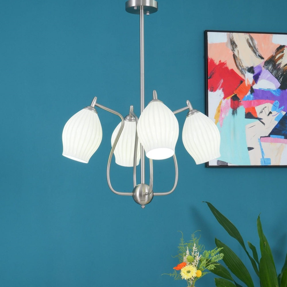 Modern Ceramics Flower shaped Warm Chandelier - Lumpaz