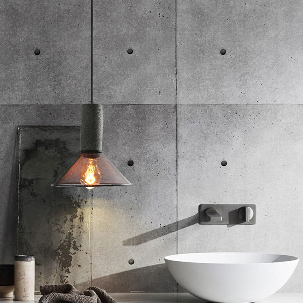 Modern Iron Grey Hanging Light Pendant Lampshade - Lumpaz