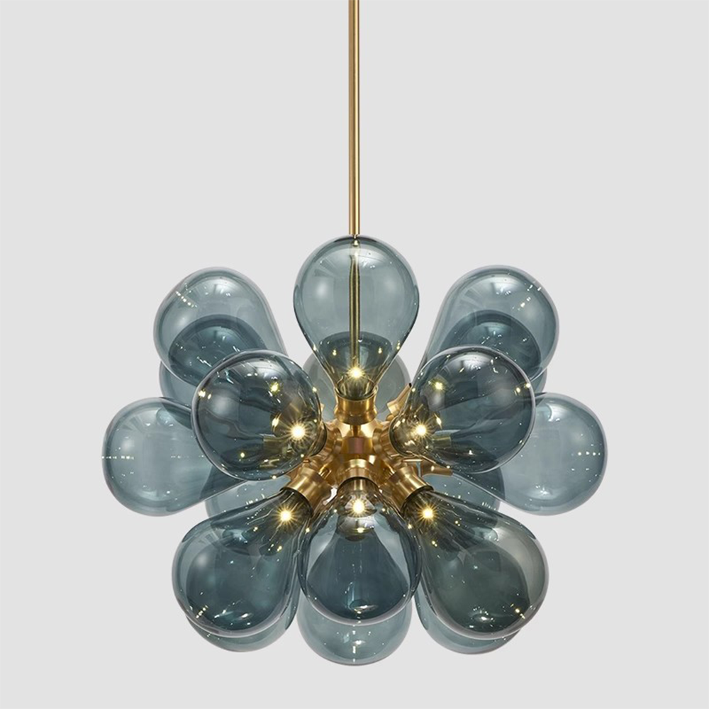 Design Bubble Glass Globe Sputnik Chandelier for Dining Room - Lumpaz