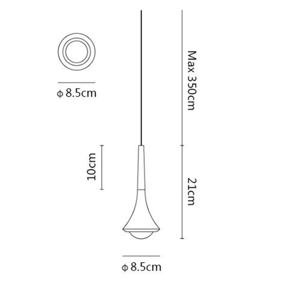 Luxury Raindrop Chandelier LED Hanging Lamp - Lumpaz