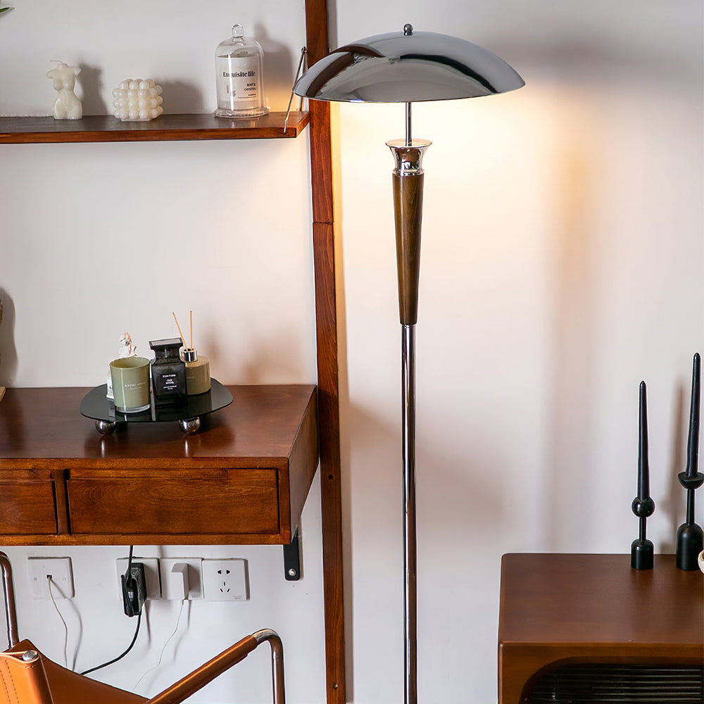Creative Chrome Lampshade Floor Lamp - Lumpaz