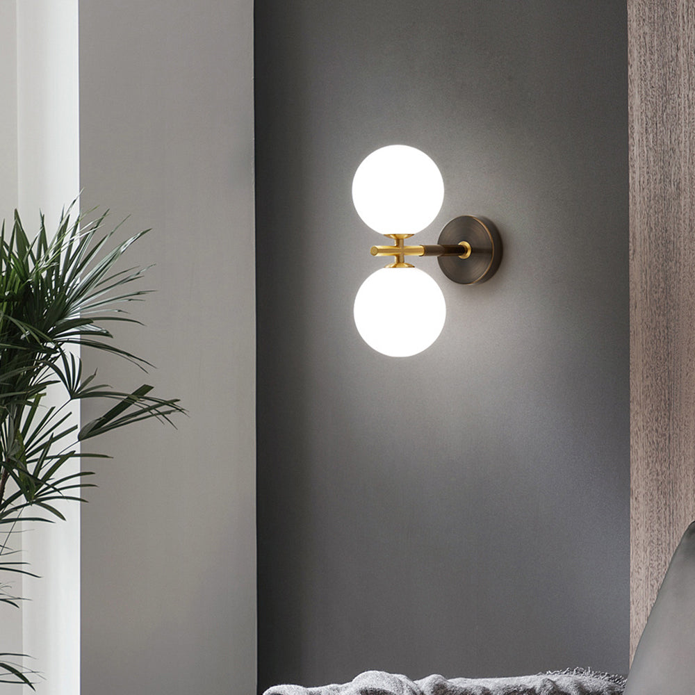 Luxury Copper Ball 1-Light Wall Sconce - Lumpaz