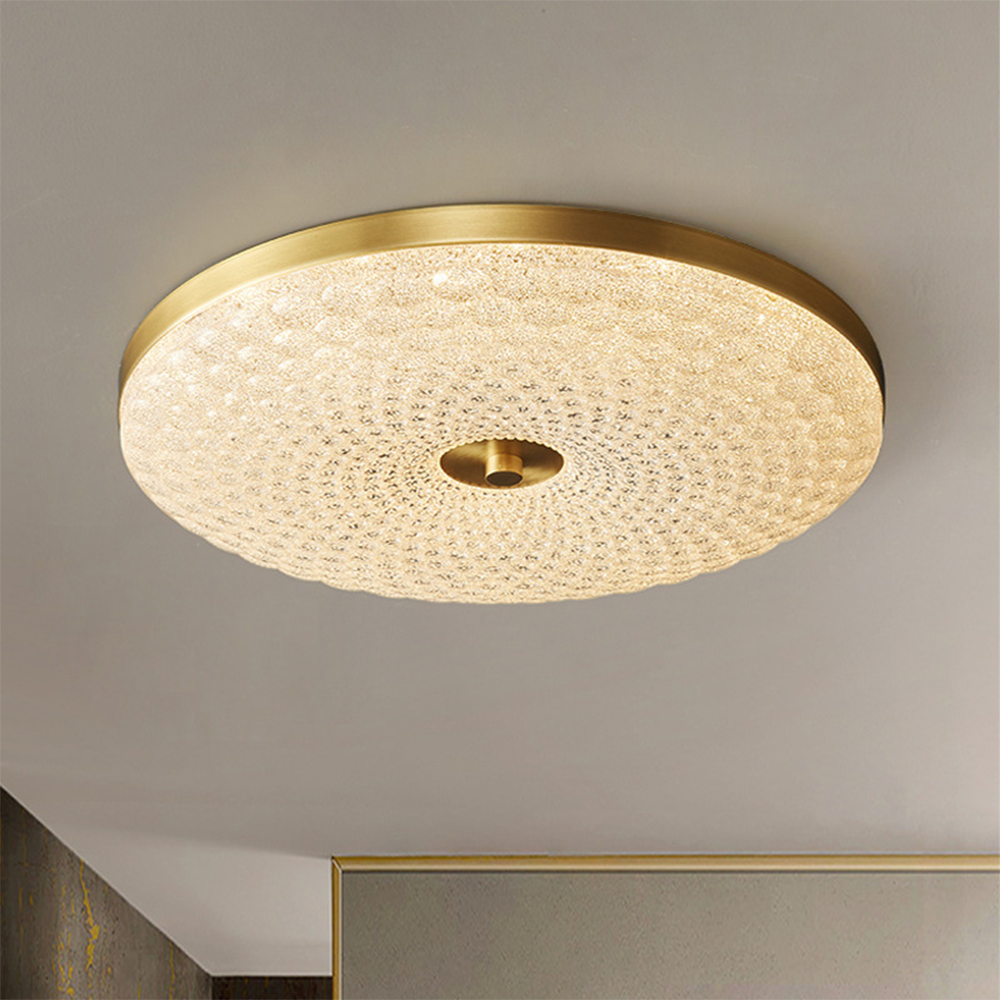 Modern Crystal Ceiling Light LED Creative Copper Ceiling Lamp - Lumpaz