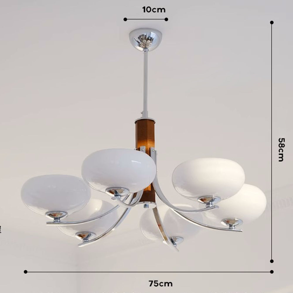 Medieval Bauhaus Solid Wood Chandelier - Lumpaz