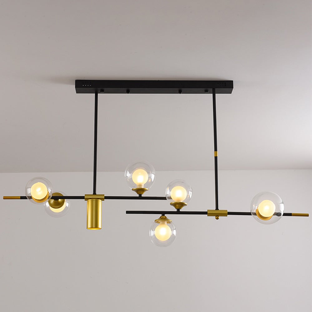 Brass Contemporary LED Chandelier Sputnik Chandelier 7-Light - Lumpaz