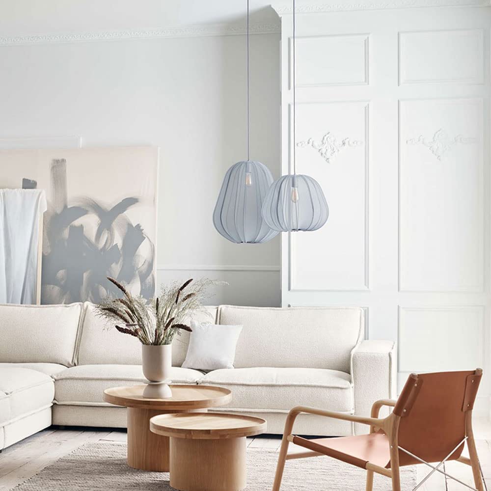 Nordic 1-Light Fabric Lampshade Shade Pendant Lamp - Lumpaz