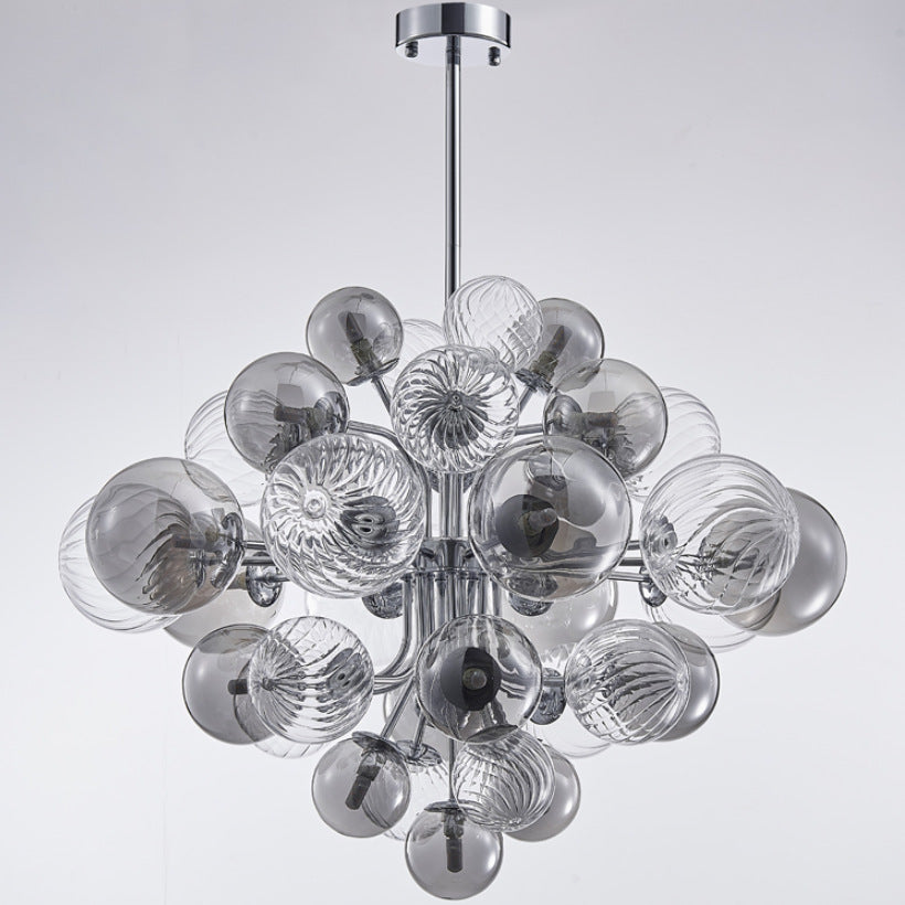 Contemporary Designer Cluster Bubble Glass Chandelier - Lumpaz