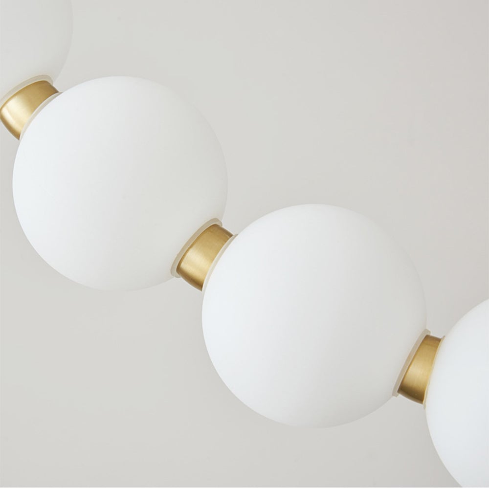 Unique Pearl Design White Ball LED Necklace Chandelier - Lumpaz