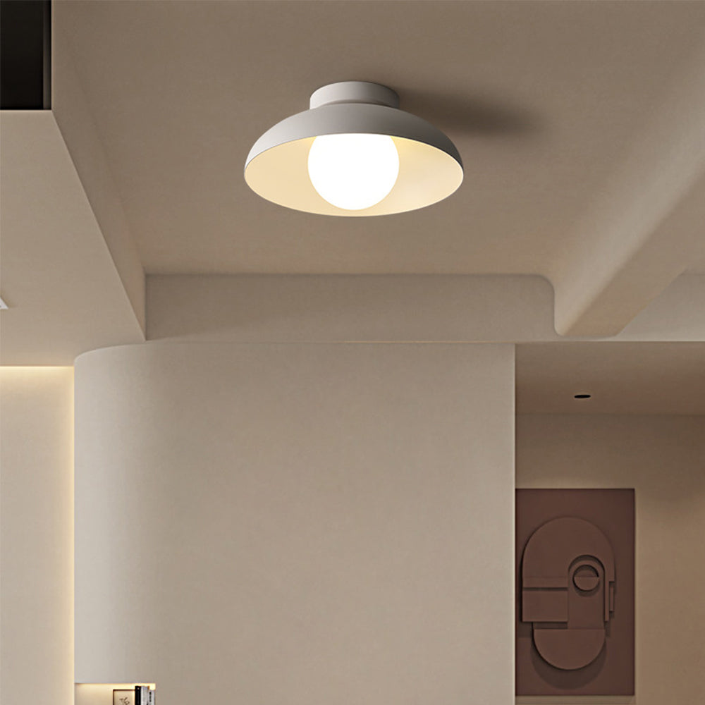 Contemporary Metal Semi Flush Ceiling Light for Hallway - Lumpaz