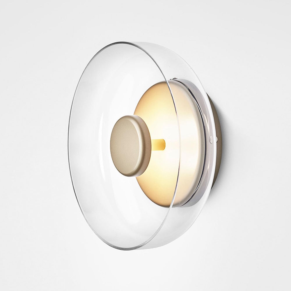 Glass Bowl Bedroom Bedside Wall Light - Lumpaz