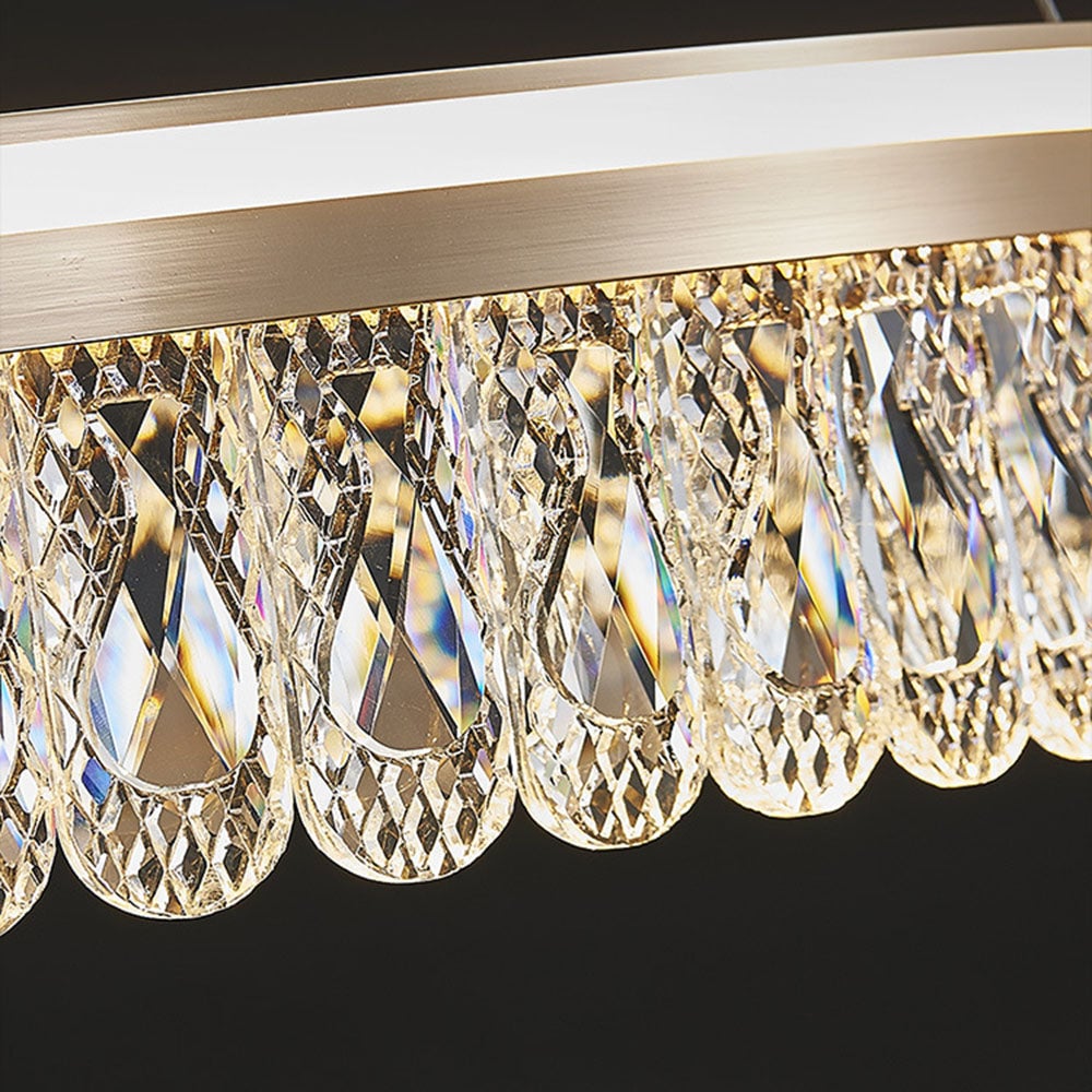 Luxury Large Crystal Ring Chandelier - Lumpaz