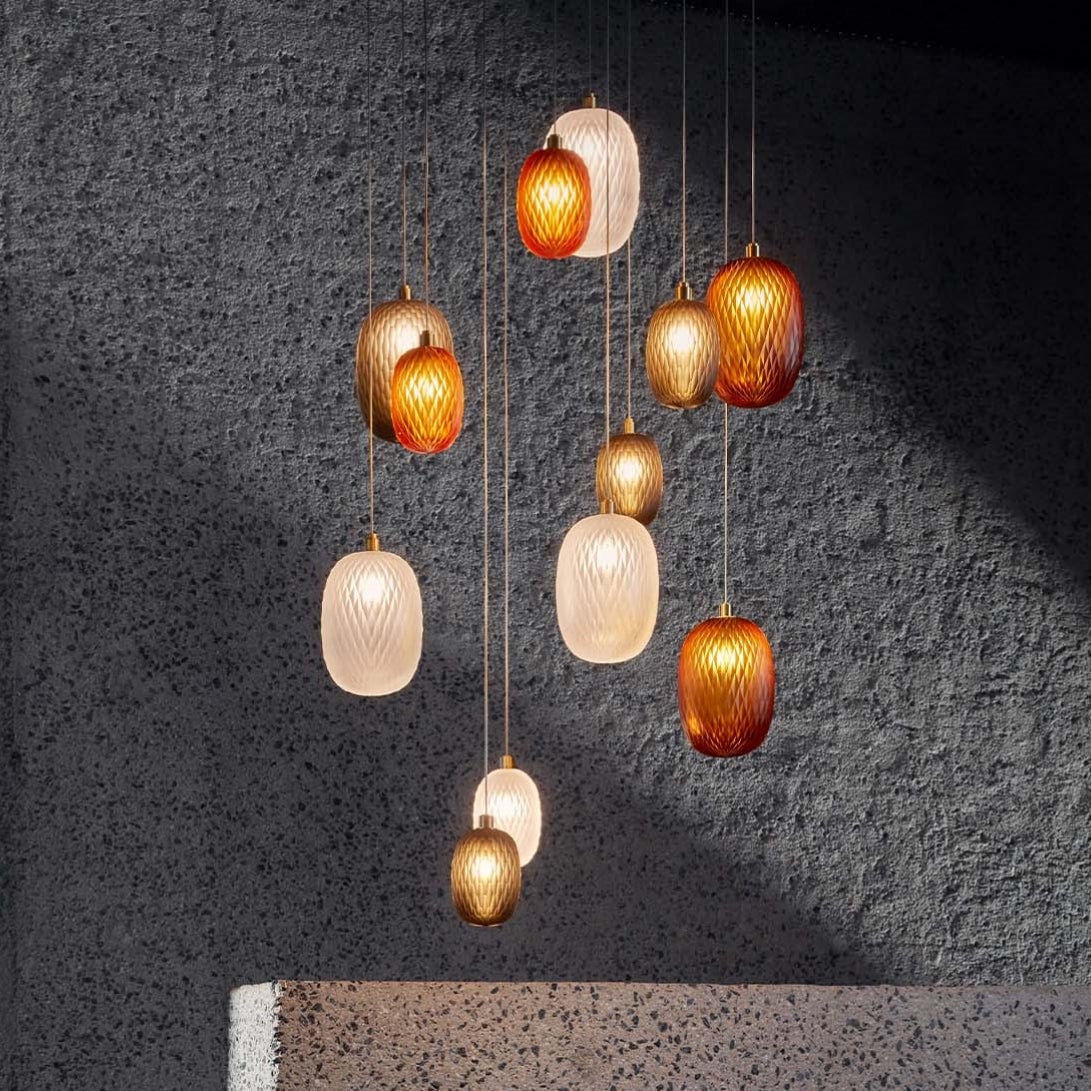 Design Stained Glass Ball Pendant Light - Lumpaz