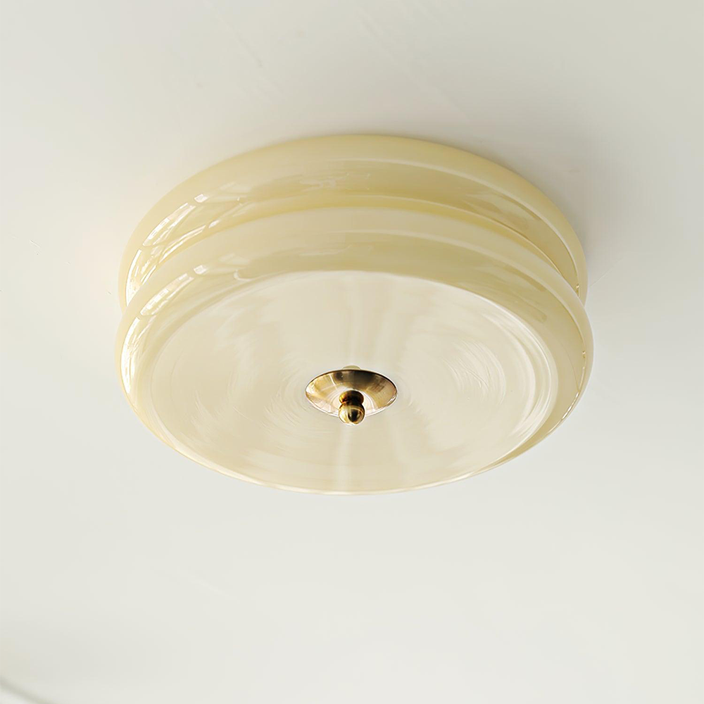 Art Deco Cream Cake Ceiling Light - Lumpaz