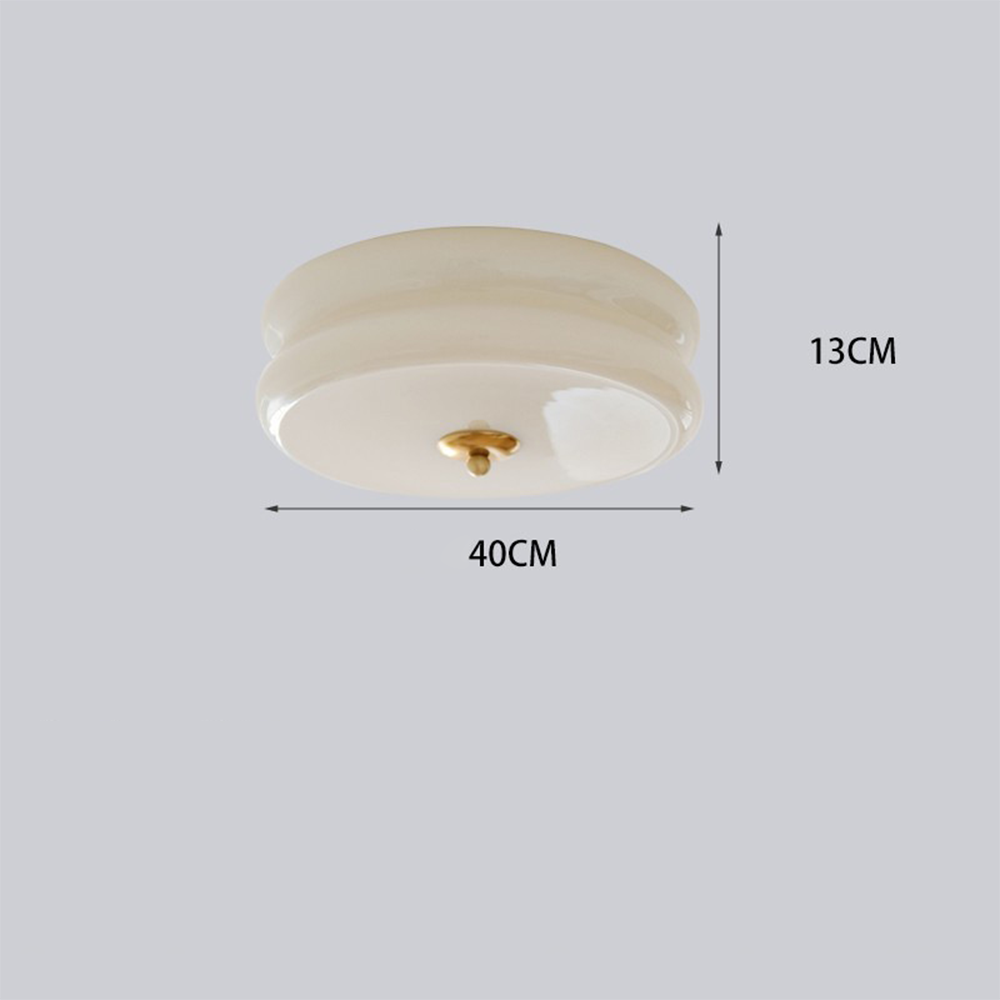 Art Deco Cream Cake Ceiling Light - Lumpaz