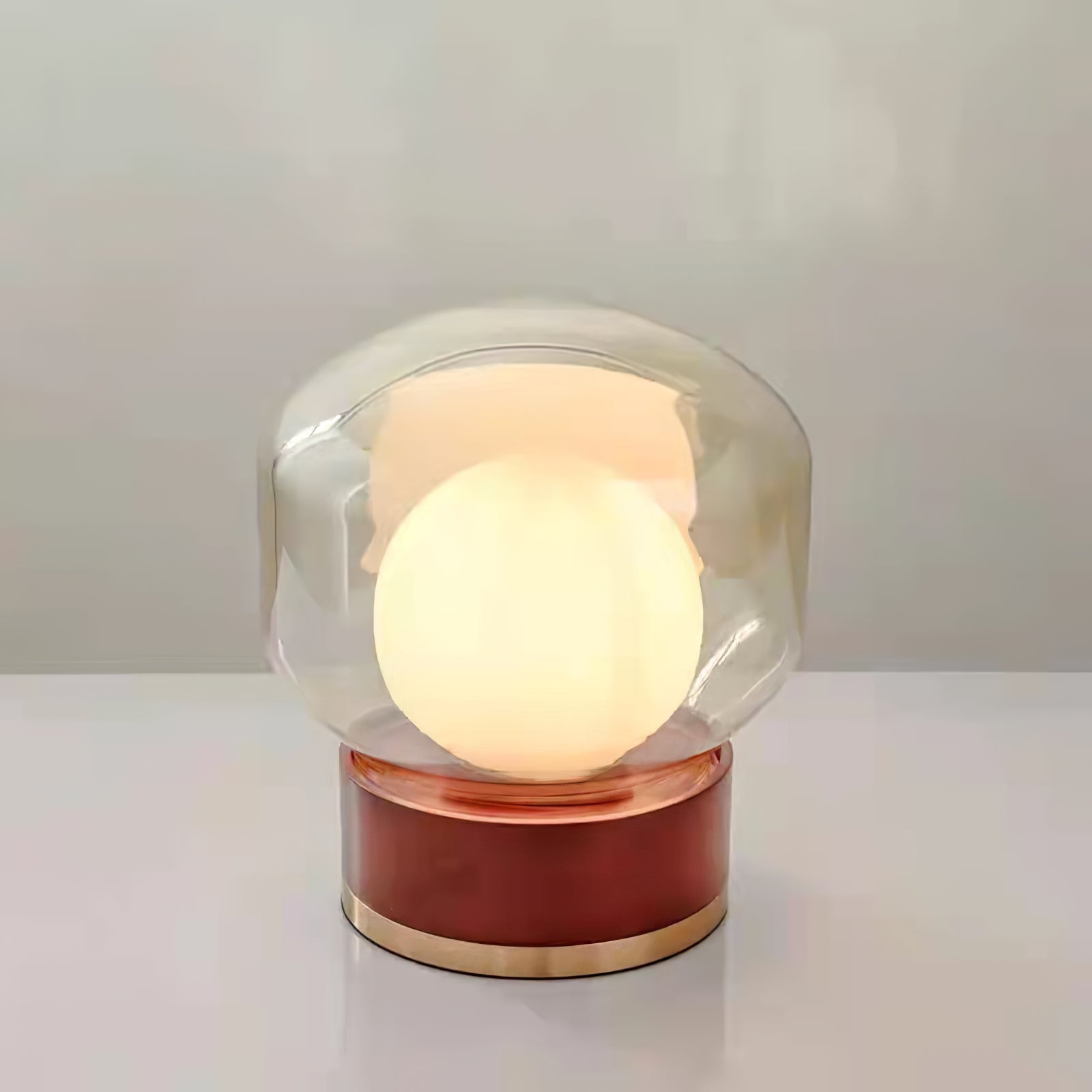 Modern Rigel Round Glass Table Light - Lumpaz