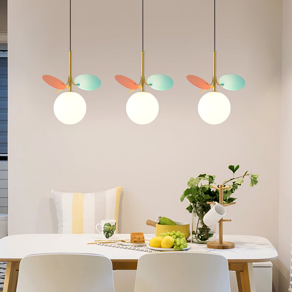 Glass Lampshade Chandelier Personality Art PVC Pendant Light - Lumpaz