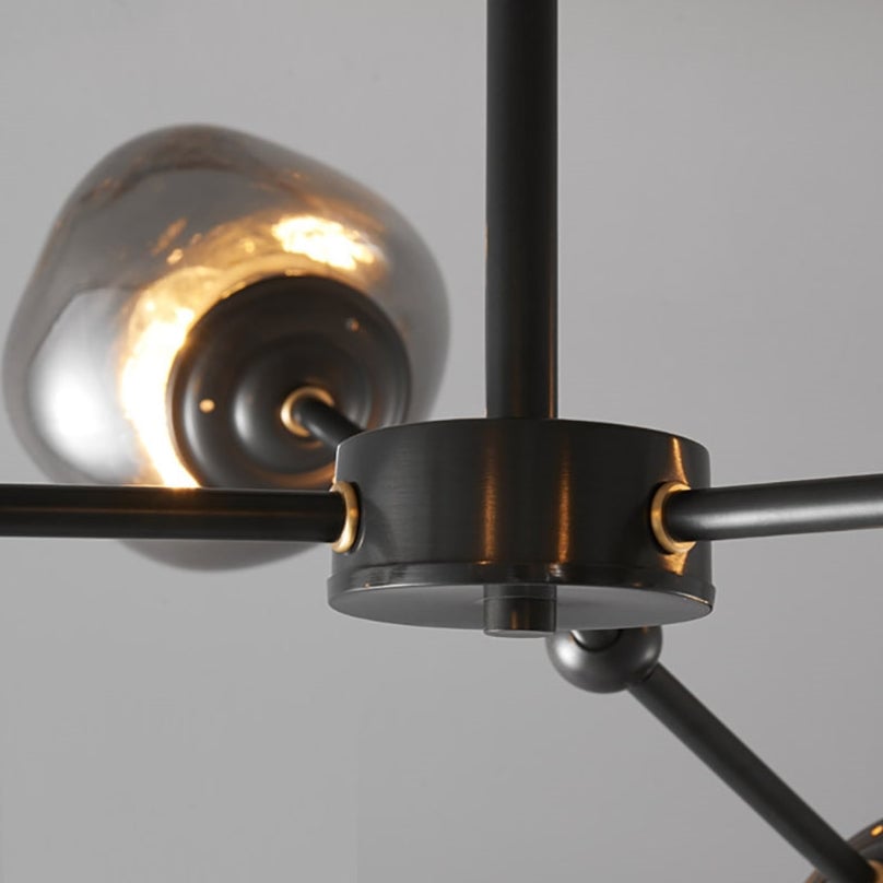 Modern Molecular Lava Glass Living Room Chandelier - Lumpaz