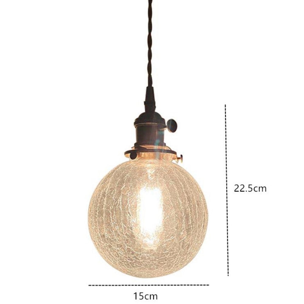 Glass Living Room Small Globe Pendant Light - Lumpaz