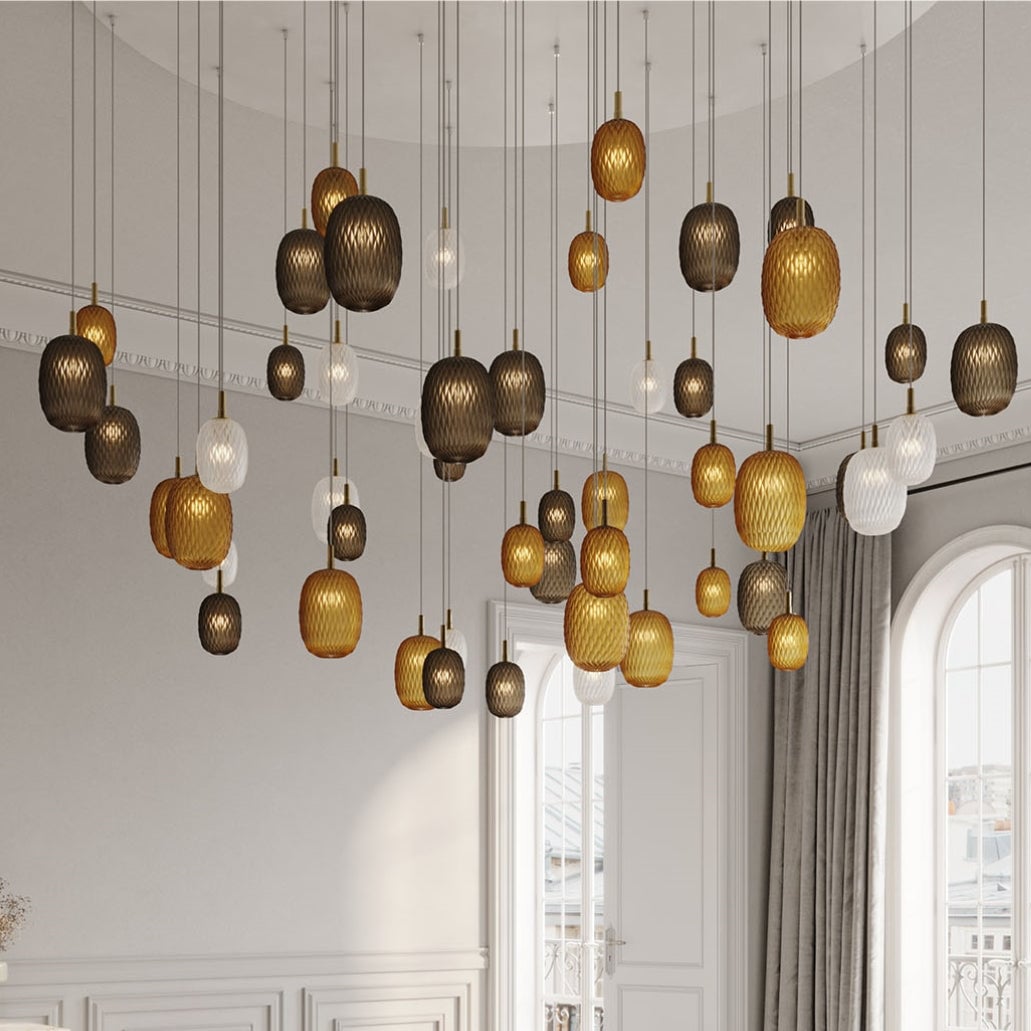 Design Stained Glass Ball Pendant Light - Lumpaz