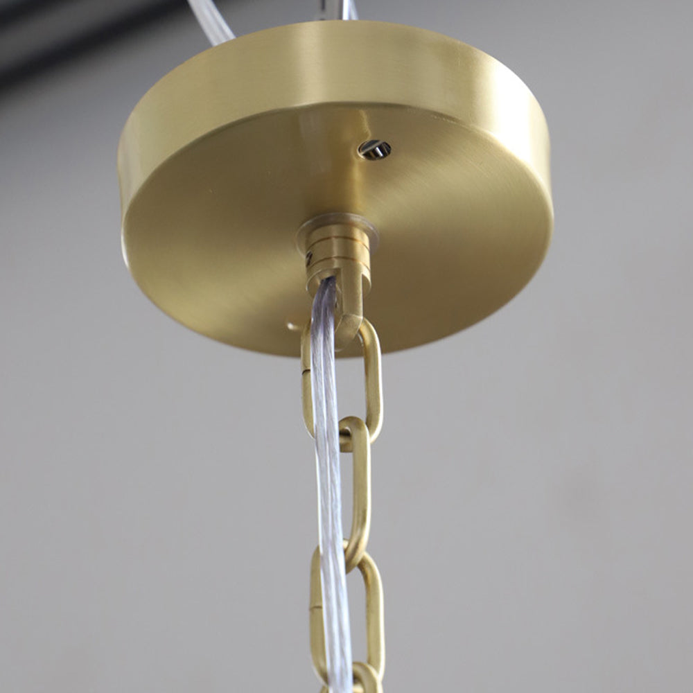 3 Heads French Simple Chandelier Vintage Rose Flower Glass Chandeliers - Lumpaz