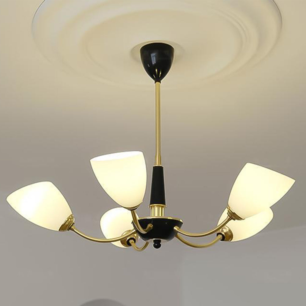 Medieval Modern Simple Black Bedroom Chandelier - Lumpaz