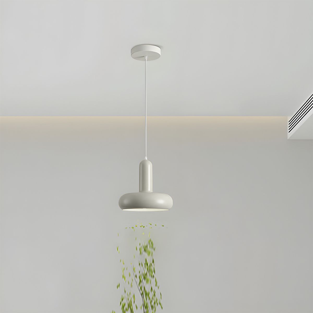 Bauhaus Puck Creamy Pendant Light - Lumpaz