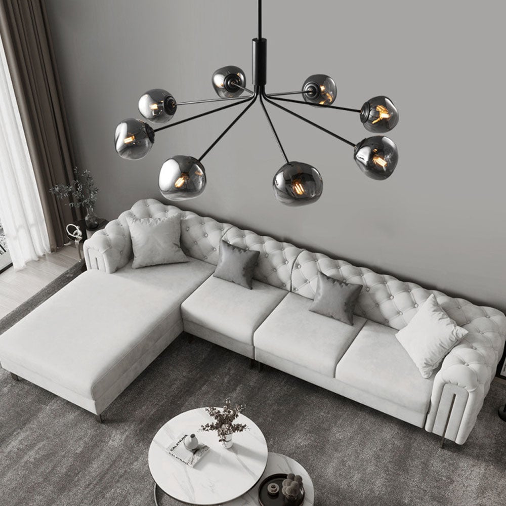 Modern Molecular Lava Glass Living Room Chandelier - Lumpaz