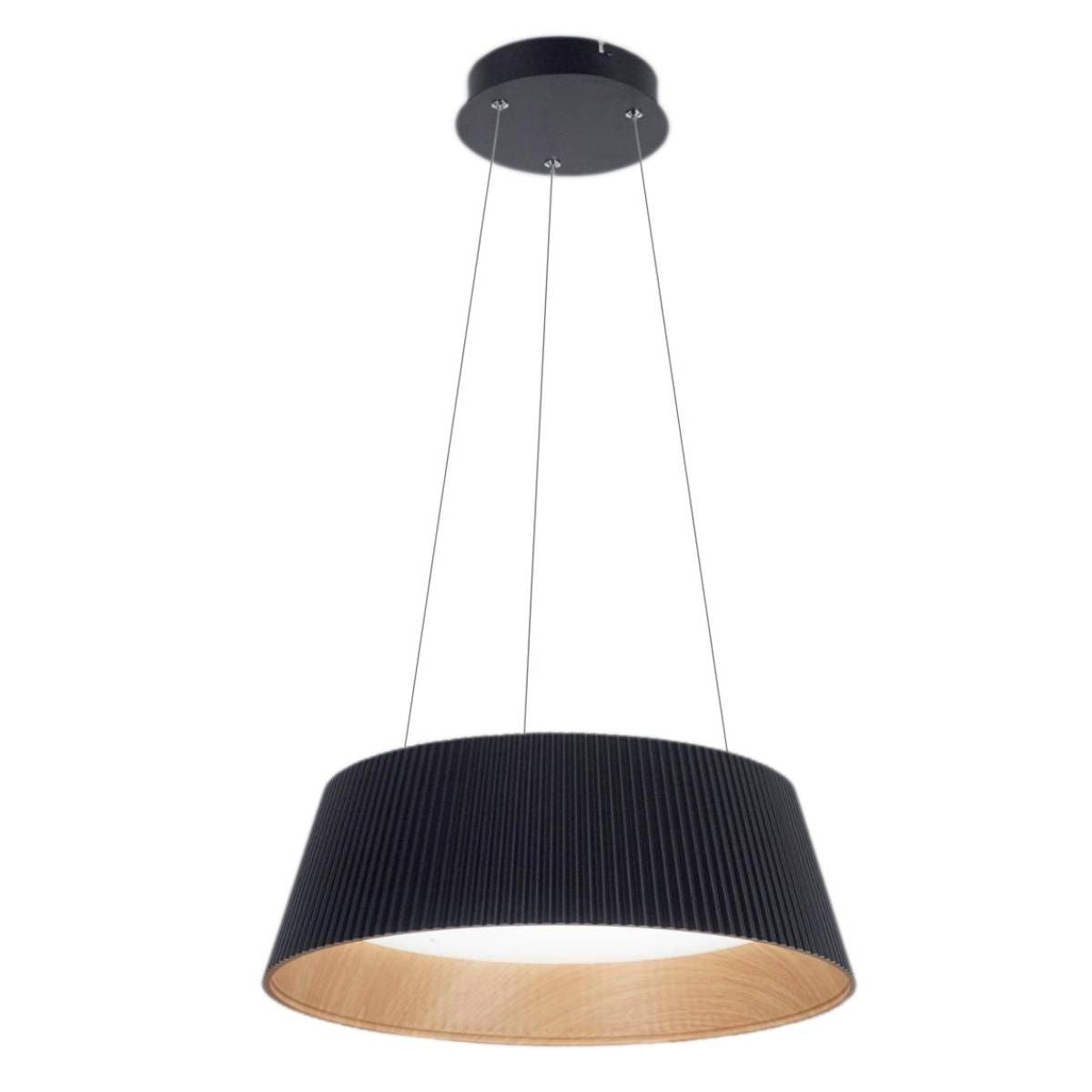 Modern Ribbed LED Pendant Light For Kitchen Island - Lumpaz